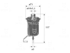 Akron-Malò 1520200 - F CARB AVENSIS T22 1.6, 1.8