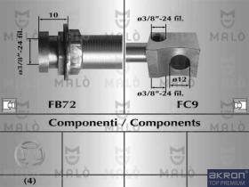 Akron-Malò 80033 - T.FRE.POST.JEEP CHEROKEE/TT