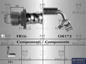 Akron-Malò 80769 - T.F.POST.DX HONDA FR-V/TT''05