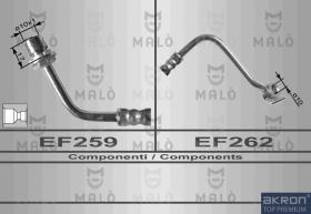 Akron-Malò 8466 - T.FRENO ANT.DX TRANSIT 100 L