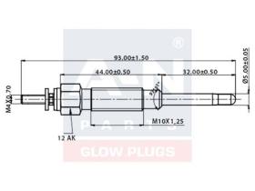 Ngk AN014243 - CANDELETTA TOYOTA - DAIHATSU